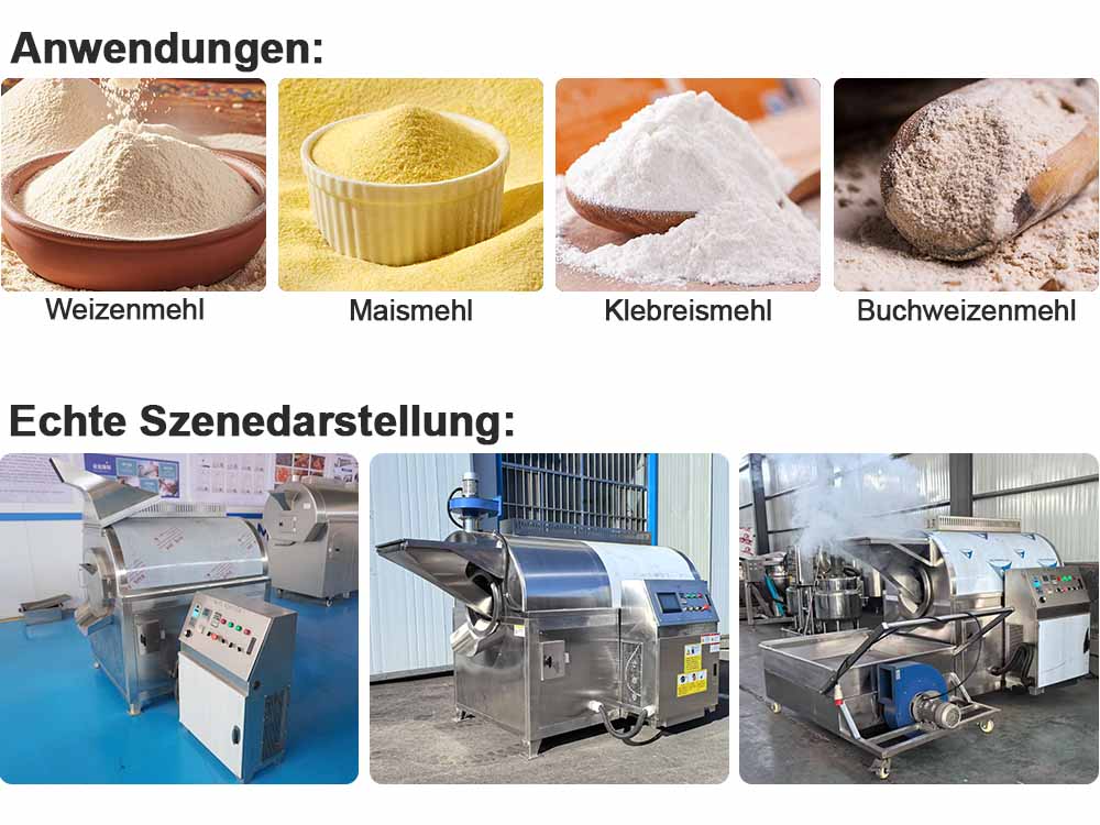 Automatische Reismehlröstmaschine