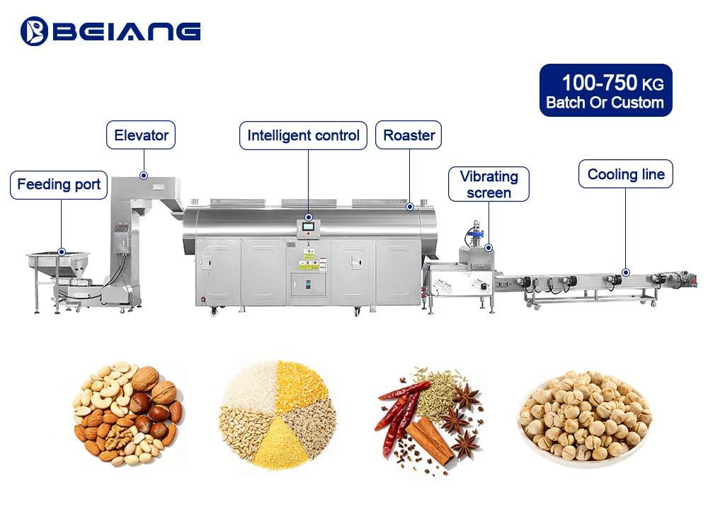 Fully Automatic Nut Roasting Line 