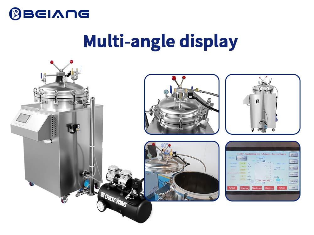 Details of the back pressure sterilizer machine