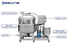 Structures of the vacuum sugar soaking machine