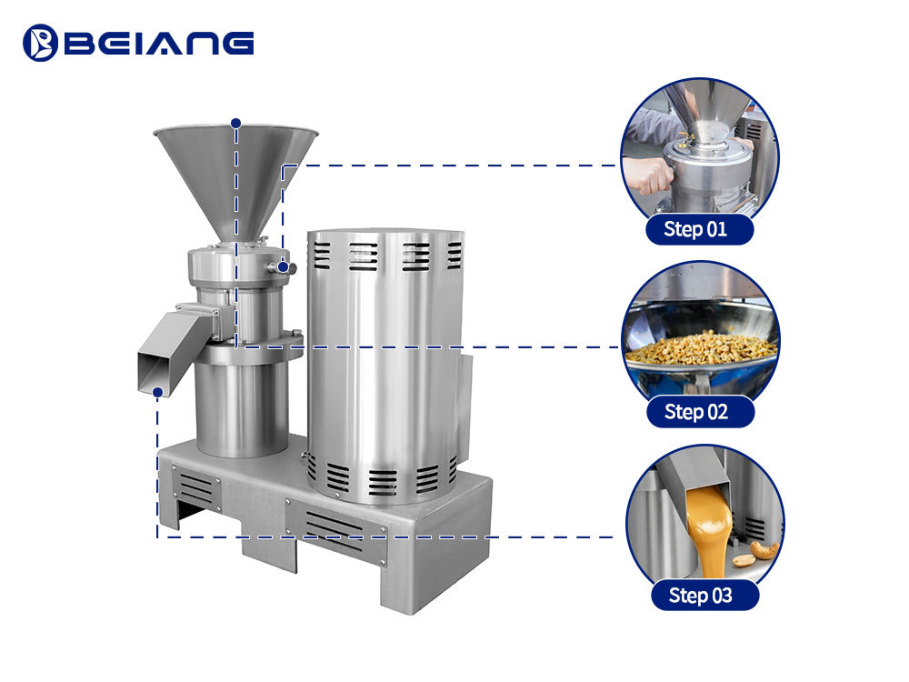 Peanut Butter Grinding Machine Processing Procedure