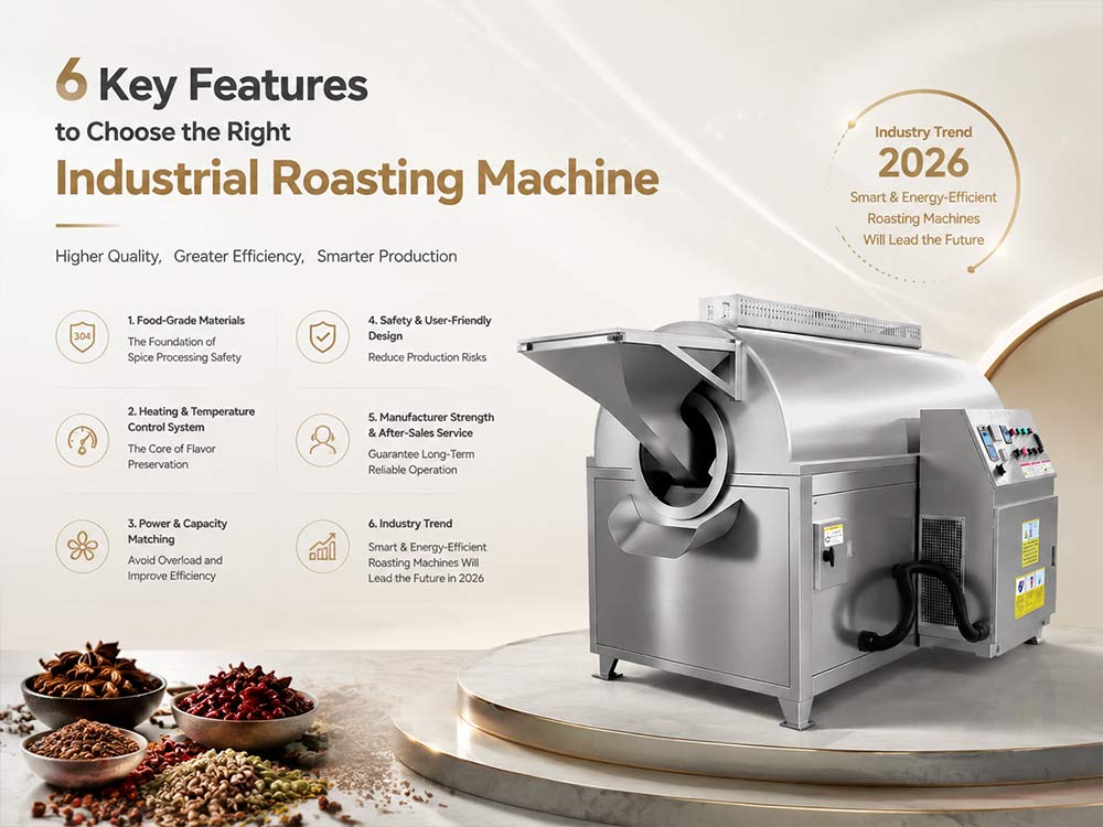 Commercial Spices Roaster Machine