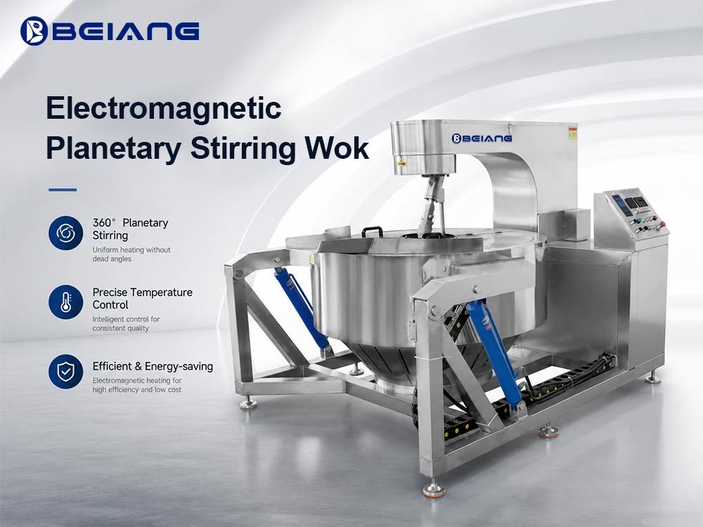 Electromagnetic Automatic Planetary Stirring Wok Machine