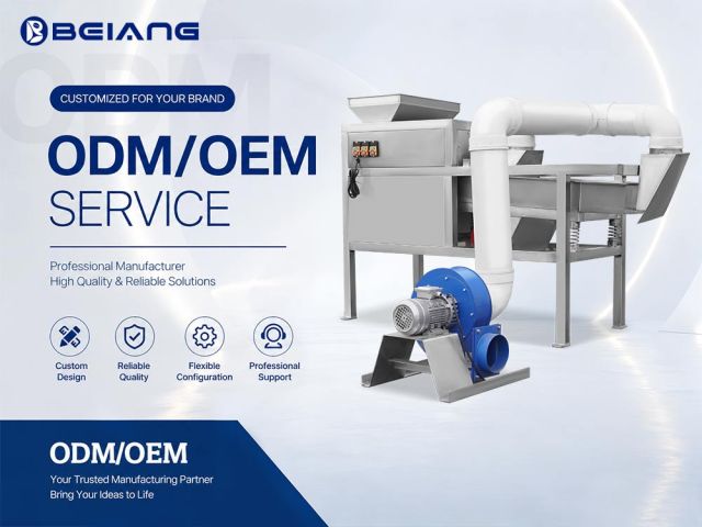 Customized services for the peanut peeling machine