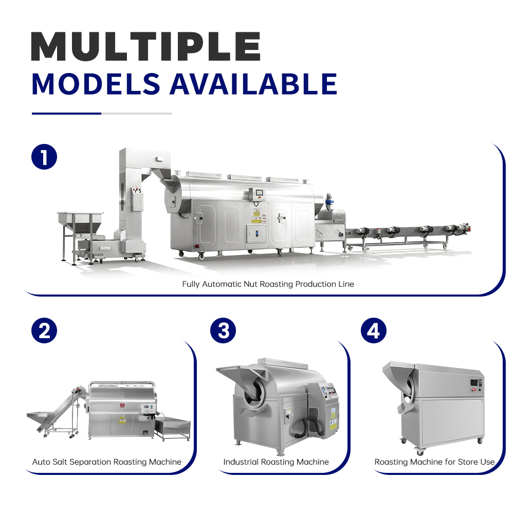 Barley Roasting Machine | Grain Roaster | Automatic Commercial Roasting Equipment | Wheat Oat Corn Coffee Bean | Gas Electric | Stainless Steel Manufacturer