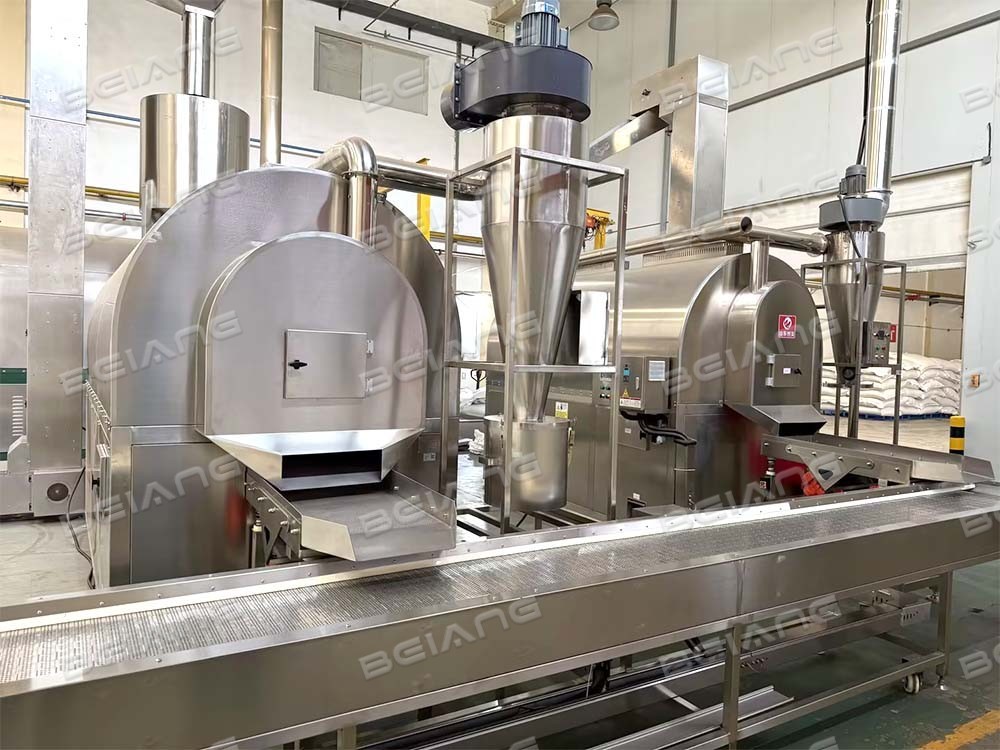 Industrial Automatic Nut Roasting Production Line Continuous Nut Roaster for Peanut Cashew Almond Sunflower Seed