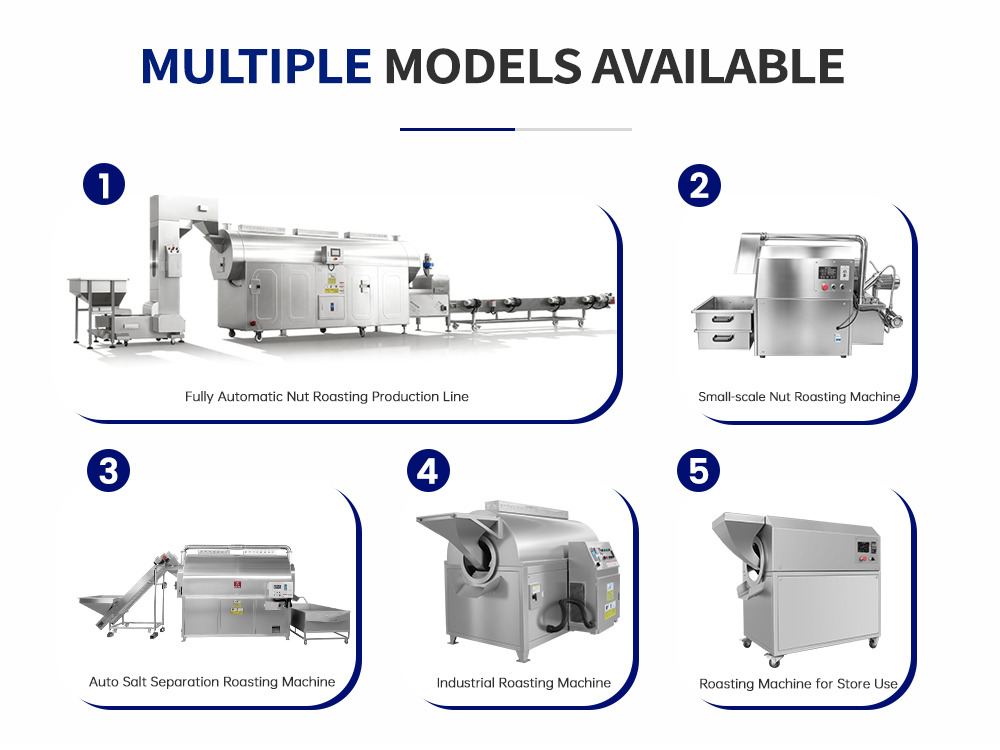 Industrial Dust Removal Roasting Machine for Nuts Seeds and Grains