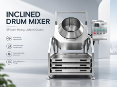 Rotary Drum Seasoning Machine | Nut Snack Flavoring Mixer