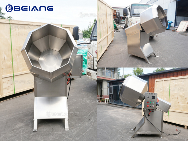 Octagonal Seasoning Machine | Automatic Snack Nut Flavoring Mixe