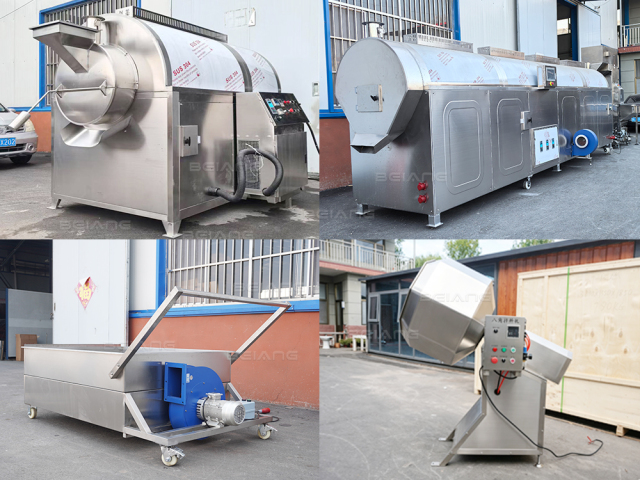 Small Nut Roasting and Seasoning Line | Roasting Cooling Flavoring Machines