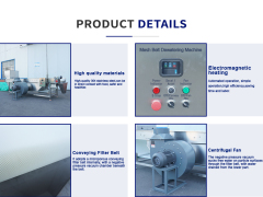 Continuous food dewatering machine