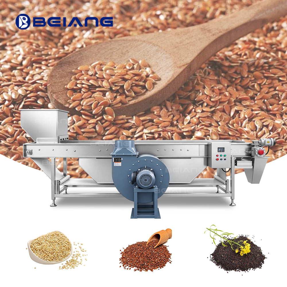 Automatic Sesame Seed Dewatering Machine, Air Blow Dewater for Flaxseed Rapeseed