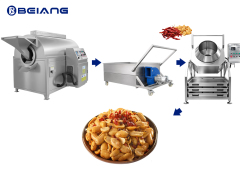 Automatic Spiced Peanut Production Line, Roasting-Cooling-Seasoning System