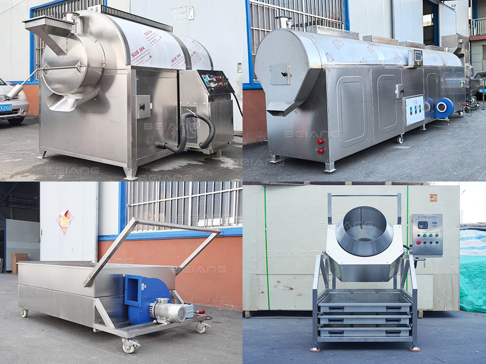 Automatic Spiced Peanut Production Line, Roasting-Cooling-Seasoning System