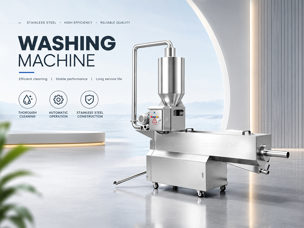 Commercial Sesame Seed Washing Machine - Stainless Steel Sesame Cleaner & Dewatering Machine (500-2000 kg/h)