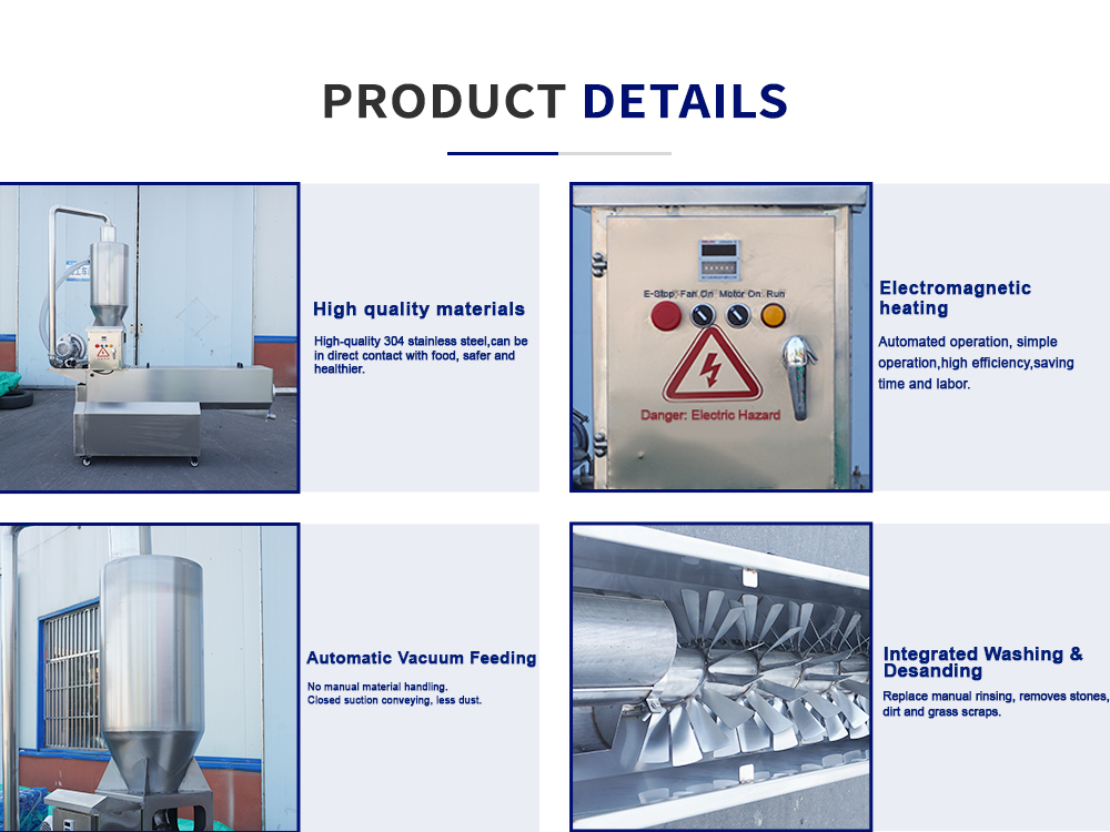 Commercial Sesame Seed Washing Machine - Stainless Steel Sesame Cleaner & Dewatering Machine (500-2000 kg/h)