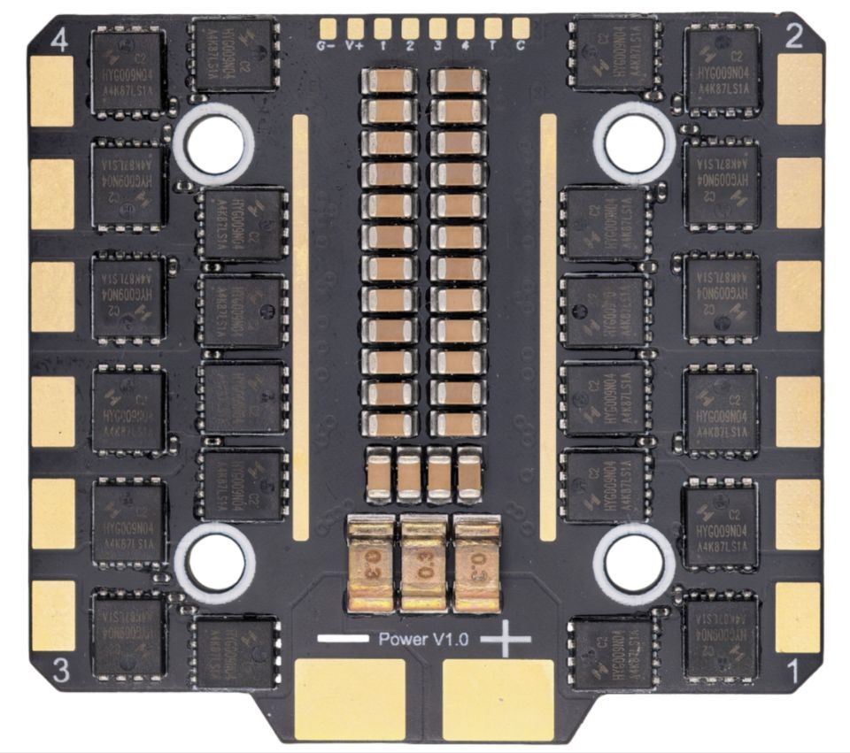 YunTuFPV F405v3 Stack Flight Controller BLs8 100A 3-8S 30.5x30.5mm 4-in-1 ESC