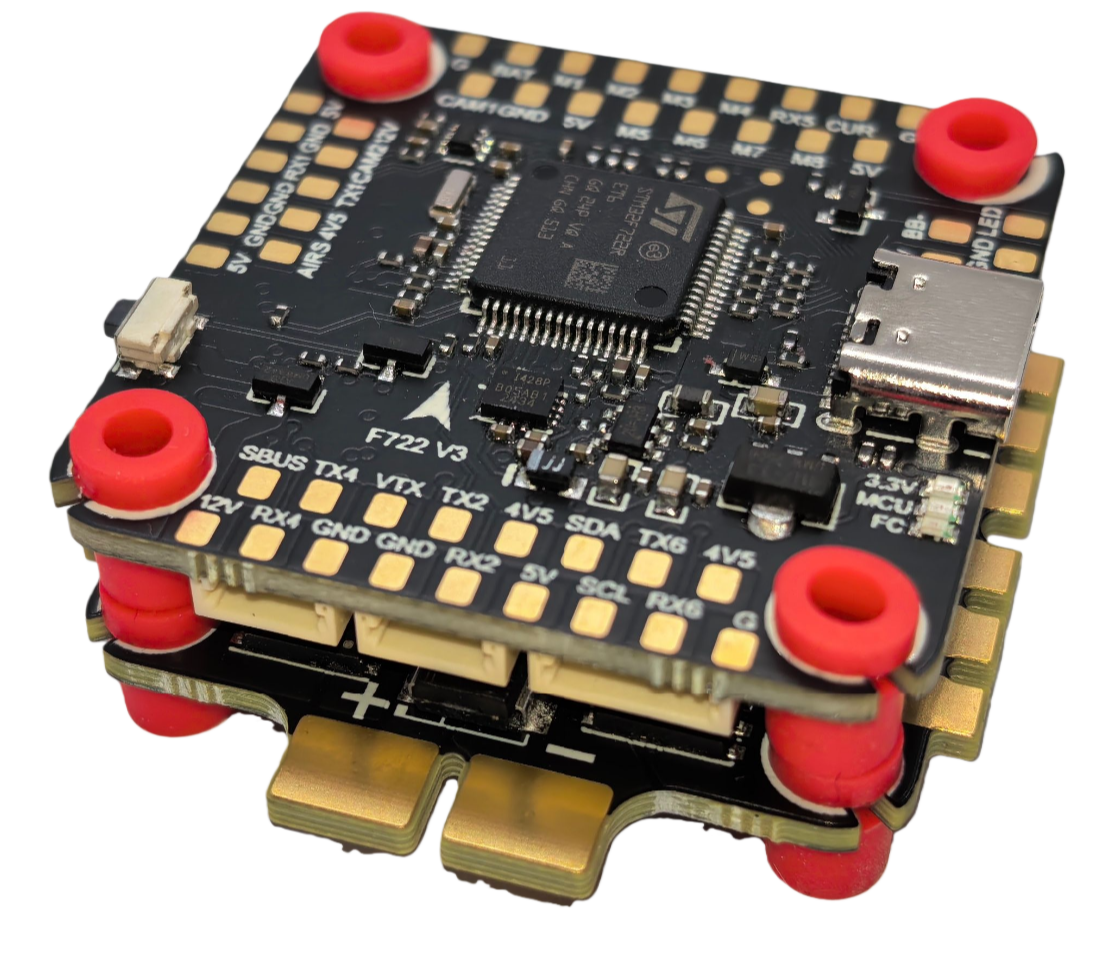 YunTuFPV F722v3 Stack Flight Controller BLs8 55A 3-6S 30.5x30.5mm 4-in-1 ESC