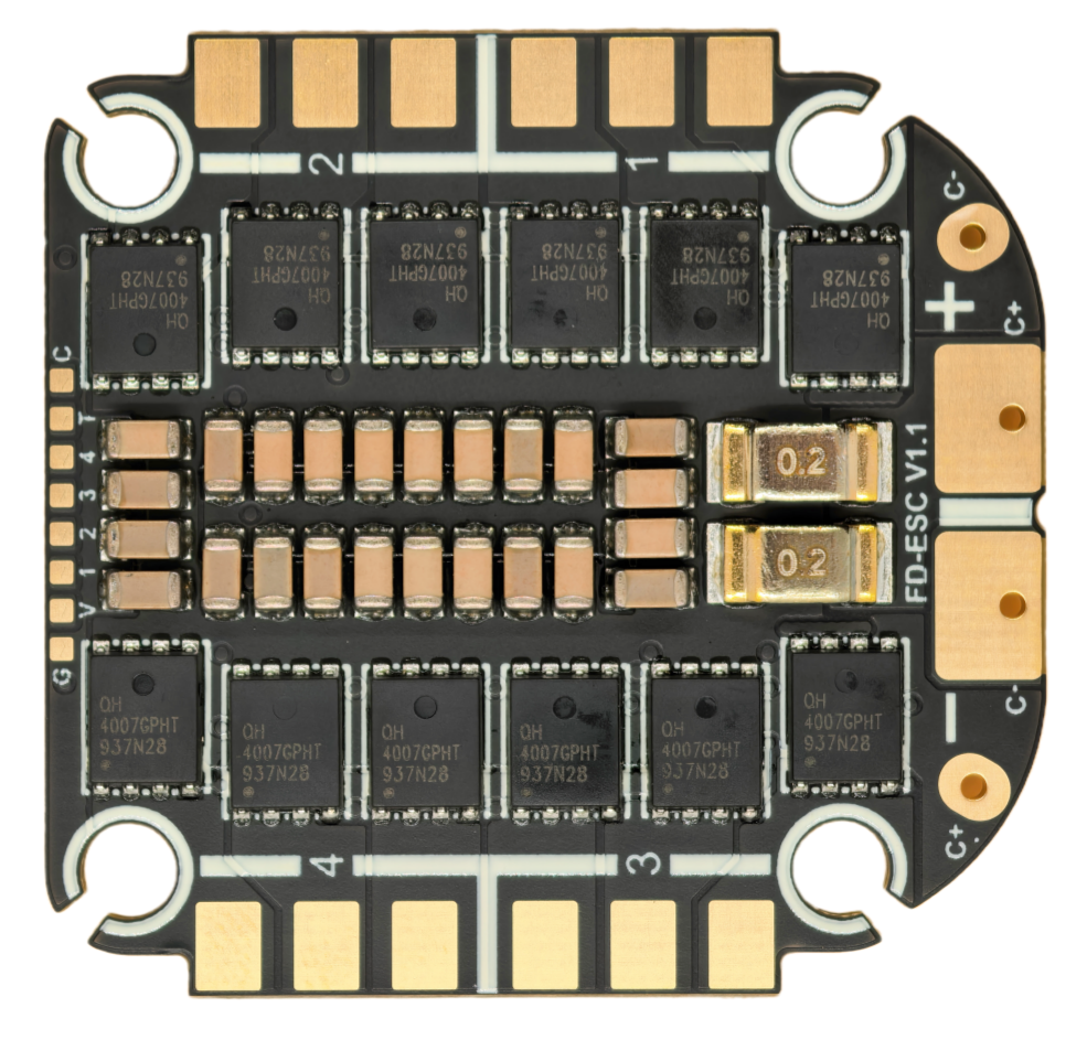 F722v3 BLHeli_32 Bluejay 65A  YunTuFPV Stack Flight Controller 3-8S 30.5x30.5mm 4-in-1 ESC OEM service custom logo