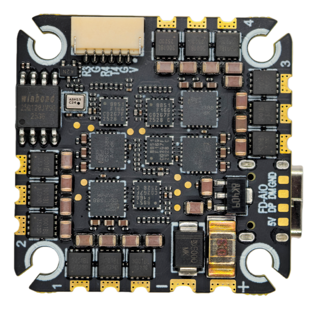 F405   AIO Flight Controller STM32F405 AIO-ICM-42688 Pro 45A ESC 25.5x25.5mm 3-6S OEM service custom logo