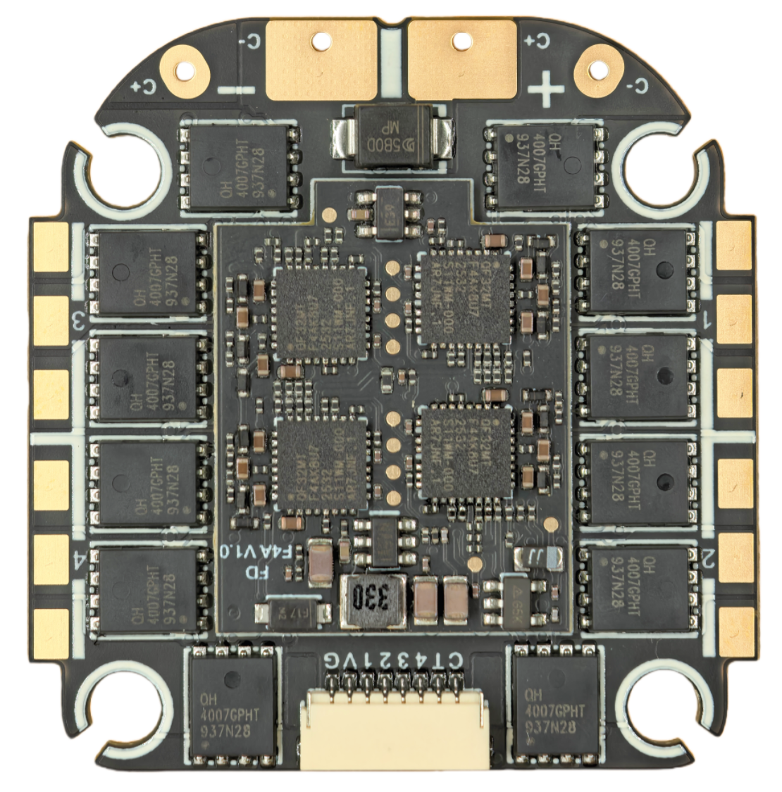 AM32 65A 3-8S 30.5x30.5mm 4-in-1 ESC OEM service custom logo