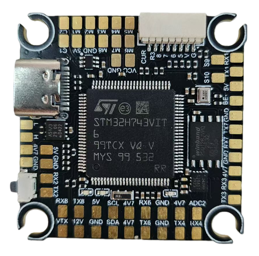 YuntuFPV H743  Flight Controller  ICM-42688 3-12S 30.5x30.5mm Dual camera