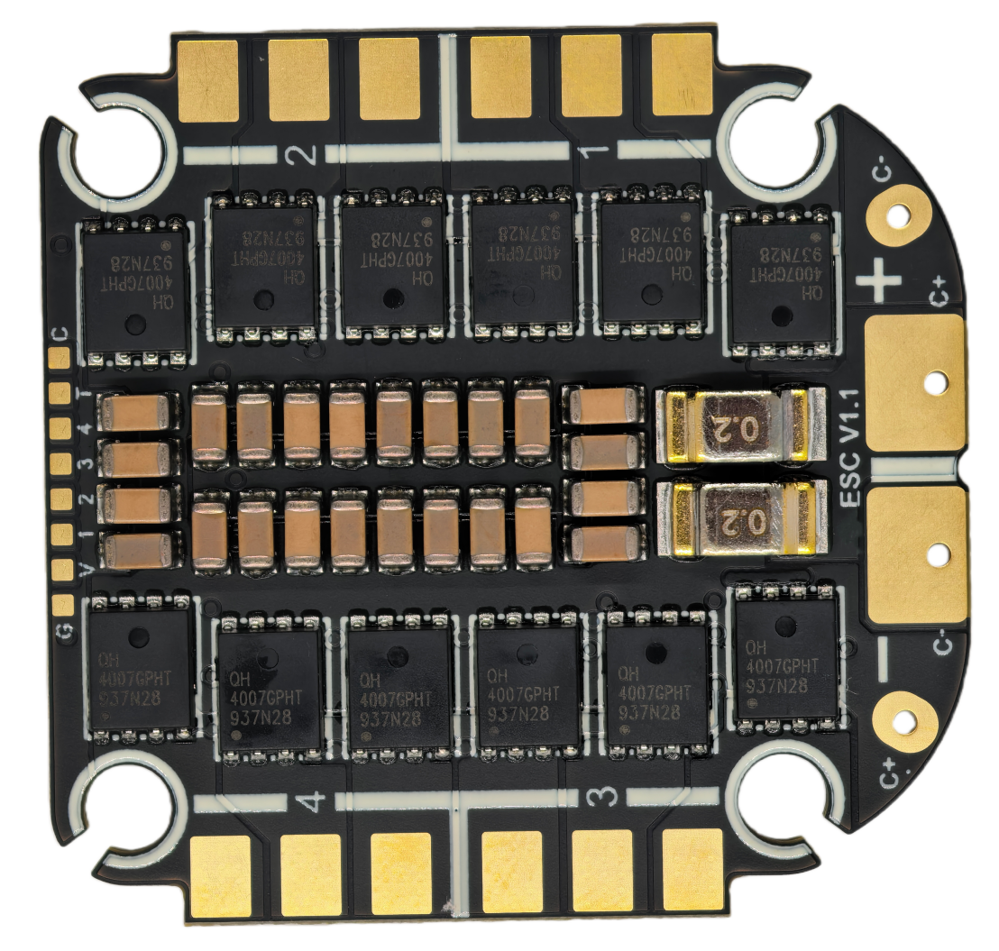 F405v3 AM32 65A YunTuFPV Stack Flight Controller  3-6S 30.5x30.5mm 4-in-1 ESC OEM service custom logo