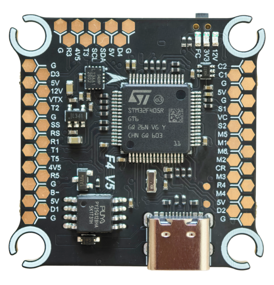 YuntuFPV F405v3  Flight Controller 3-12S Motor output 8 30.5x30.5mm Dual camera OEM service custom logo