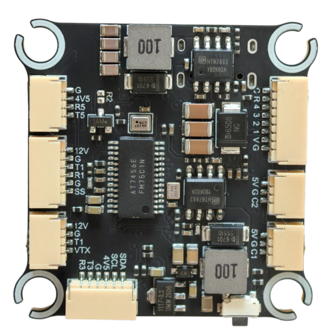 YuntuFPV F405v3  Flight Controller 3-12S Motor output 8 30.5x30.5mm Dual camera OEM service custom logo