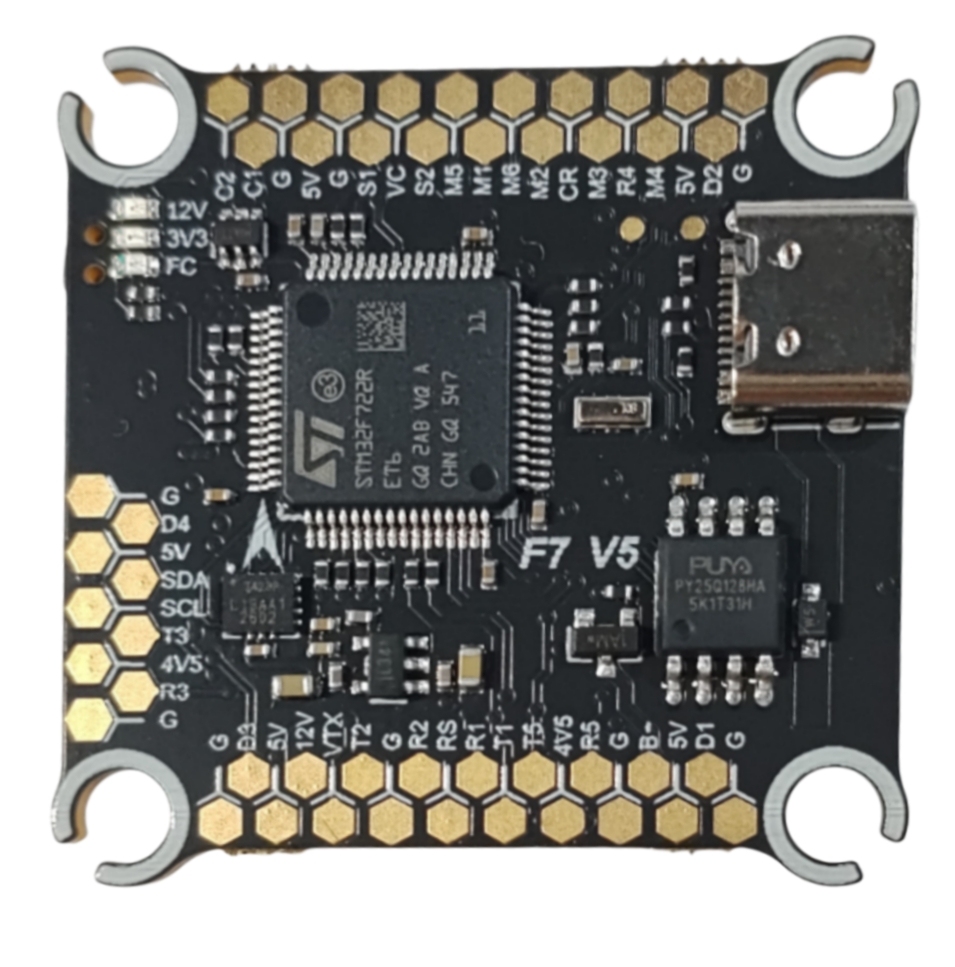 YuntuFPV F722v5  Flight Controller 3-12S   Motor output 8 30.5x30.5mm Dual camera OEM service custom logo