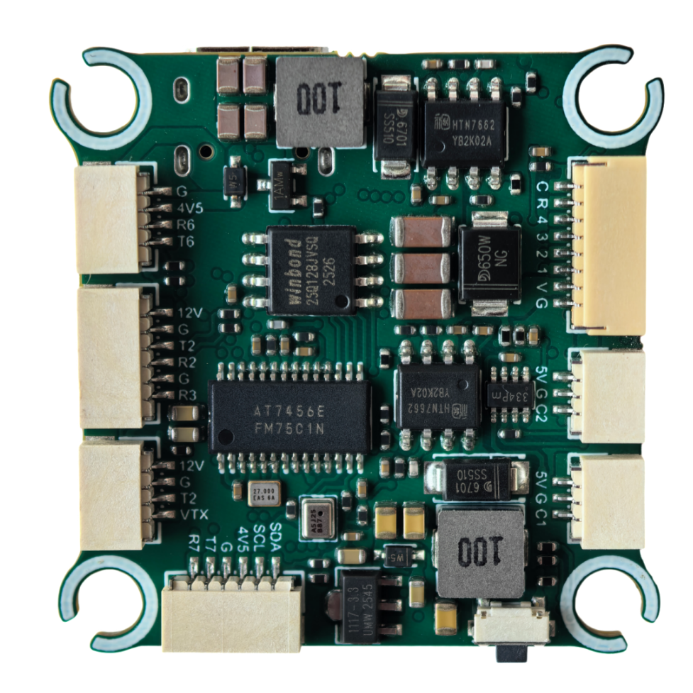 YuntuFPV H743 V5  Flight Controller Dual  ICM-42688  Motor output 8  3-12S 30.5x30.5mm Dual camera OEM service custom logo