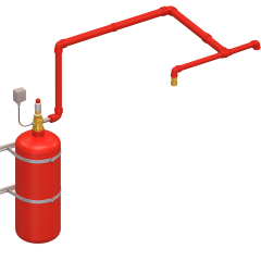 UL listed  HFC-227ea  FM200  Clean Agent Fire Suppression System