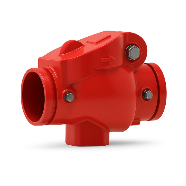 UL FM Highriser Swing Check Valve Grooved Ends 365PSI