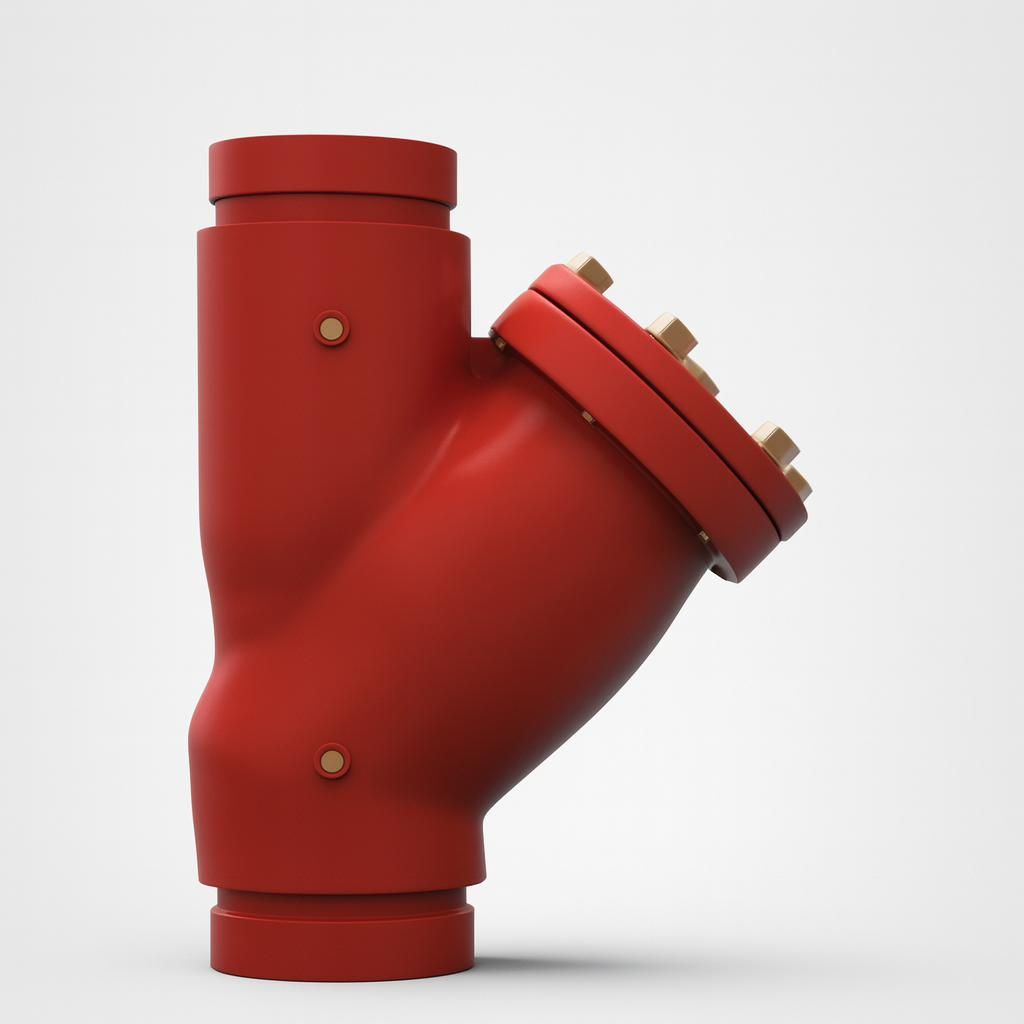 UL Highriser Y Strainer Grooved Ends 300PSI