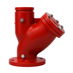 UL Highriser Y Strainer Flanged-Grooved Ends 300PSI