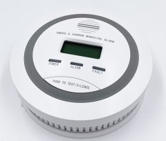 Battery Powered Smoke & Carbon Monoxide Alarm with LCD Display
