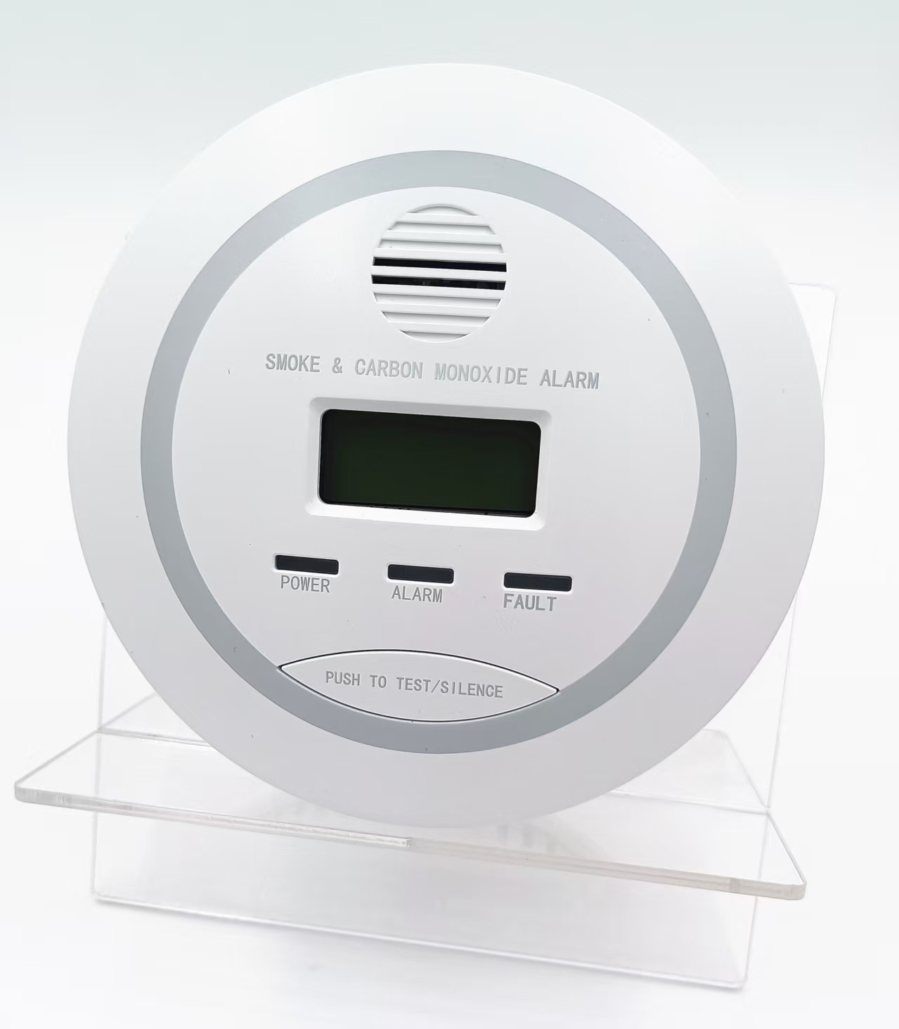 Battery Powered Smoke & Carbon Monoxide Alarm with LCD Display
