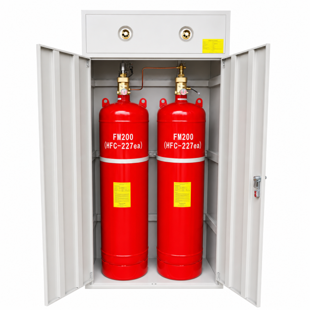 Double Cylinder Cabinet Type FM200 Fire Suppression System