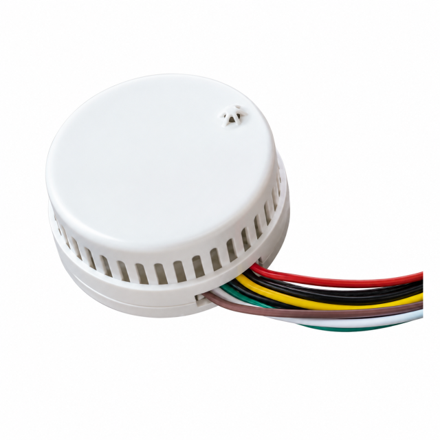 S232 Photoelectric Smoke Temperature Humidity Detector with RS485 and Relay
