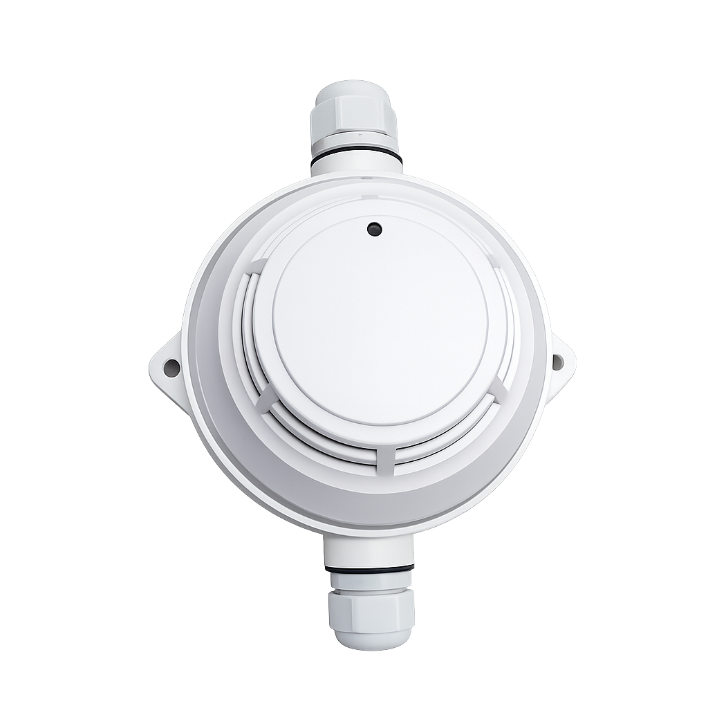 Waterproof-Type IP33 ABS Base for Smoke & Heat Detectors with M20 Cable Glands