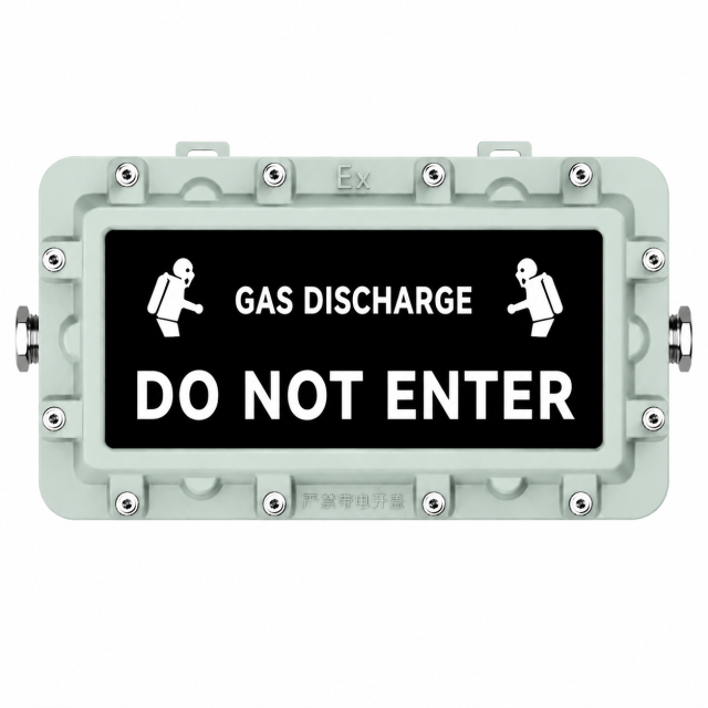 EGS01 Explosion-Proof Gas Discharge Warning Sign