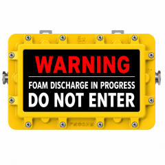 EGS02 Foam Discharge Warning Sign