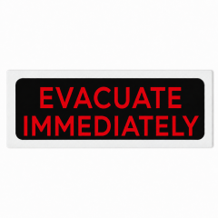 F329 Evacuate Immediately Gas Extinguishing Visual Warning Alarm