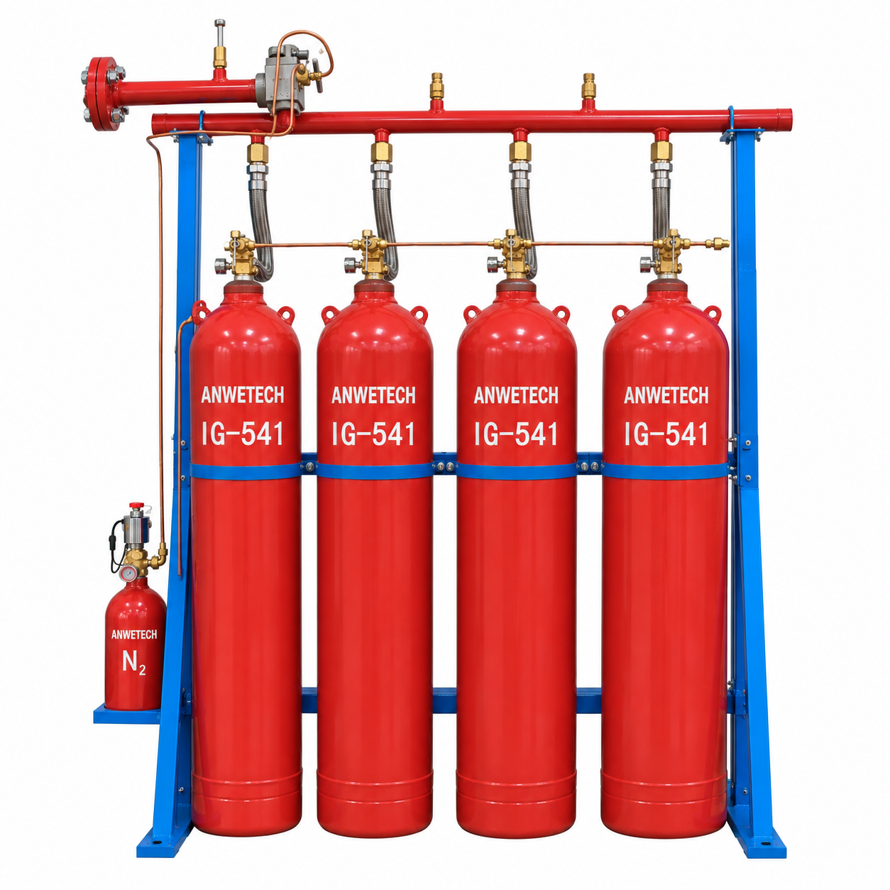 20 MPa IG541 Inert Gas Fire Suppression System