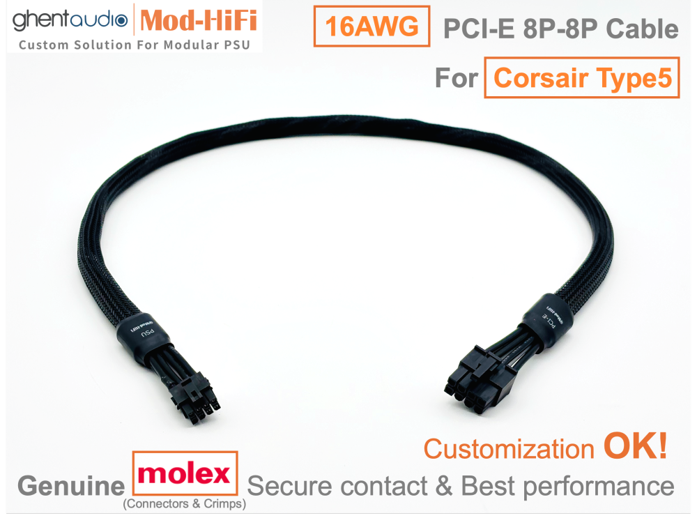PCI-E GPU 8P Cable for Corsair SF-L Series: SF850L, SF1000L