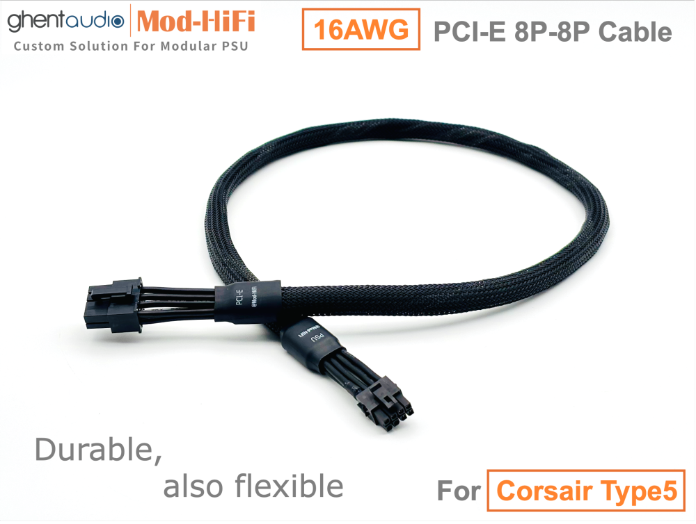 PCI-E GPU 8P Cable for Corsair RMx-Shift Series: RM750x shift, RM850x shift, RM1000x shift, RM1200x shift