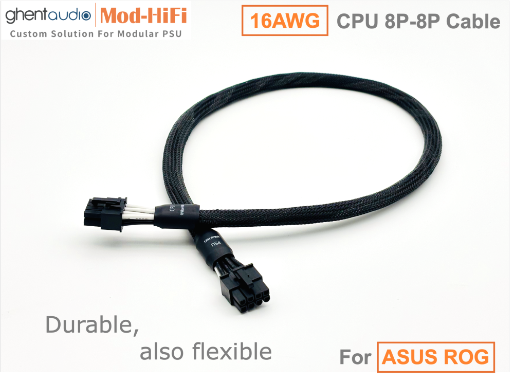 CPU 8P Cable for ASUS: e.g. ROG THOR Platinum II 1200W | ROG LOKI SFX-L 850W Platinum | ROG STRIX 1000W Gold | TUF Gaming 750W Gold...