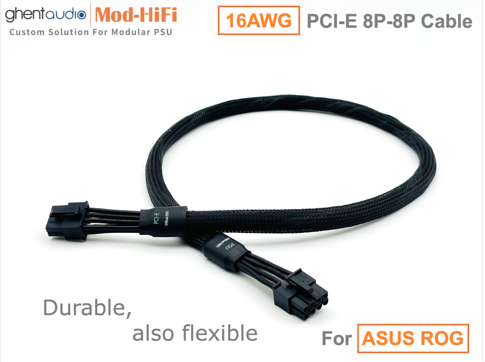 PCI-E GPU 8P Cable for ASUS: e.g. ROG THOR Platinum II 1200W | ROG LOKI SFX-L 850W Platinum | ROG STRIX 1000W Gold | TUF Gaming 750W Gold...