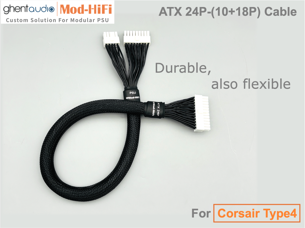 ATX 24P Cable for Corsair AX Series: AX850 Titanium, AX1000 Titanium, AX1600i Titanium