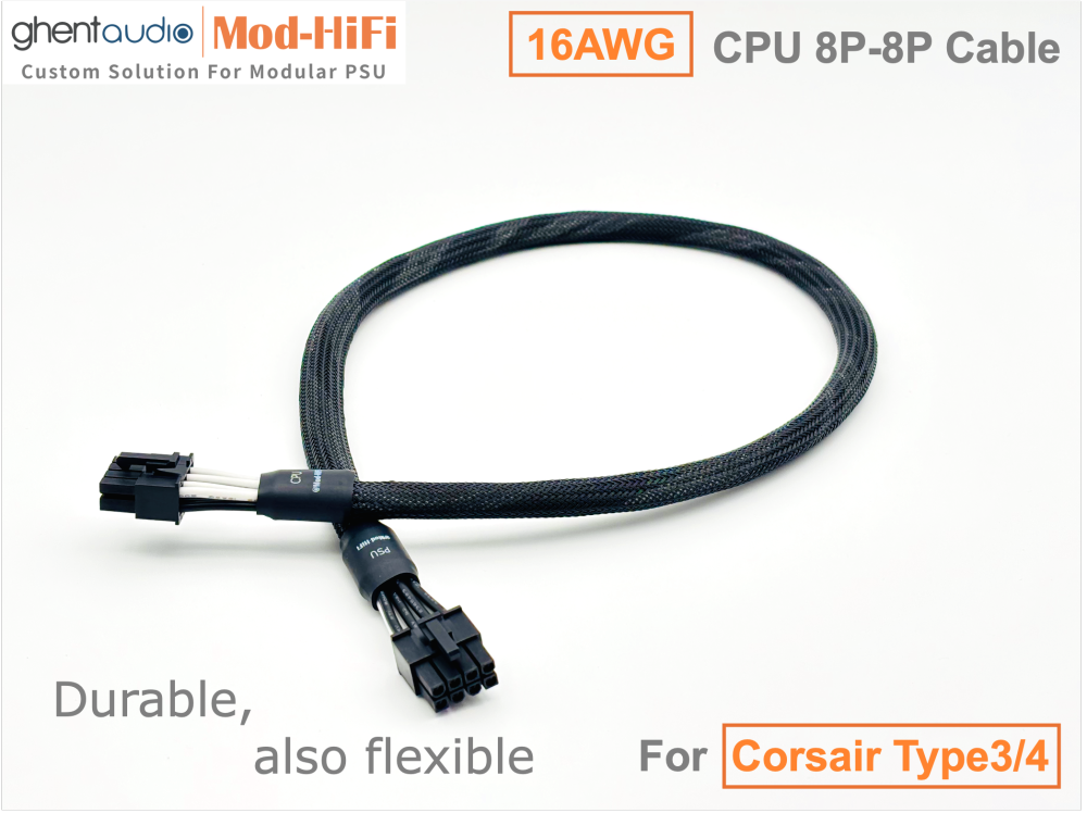 CPU 8P Cable for Corsair AX Series: AX850 Titanium, AX1000 Titanium, AX1600i Titanium